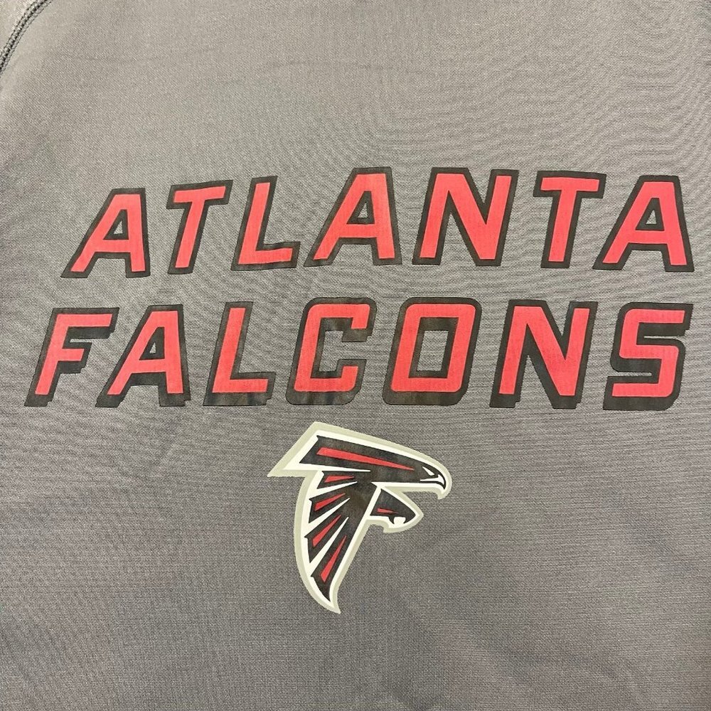 Atlanta Falcons NFL Mens size XL Grey Hoodie Sweater Pullover Jacket - Picture 3 of 10